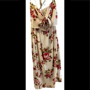 NWT, WAYF open front dress, sz Lg